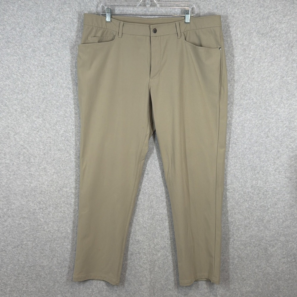 CRZ Yoga Pants Men 40x30 Khakis Performance Stretch Chino Golf Commuter